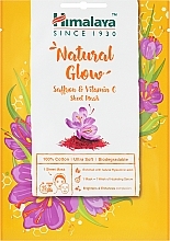 Парфумерія, косметика Тканинна маска для обличчя з шафраном і вітаміном С - Himalaya Herbals Natural Glow Saffron & Vitamin C Sheet Mask