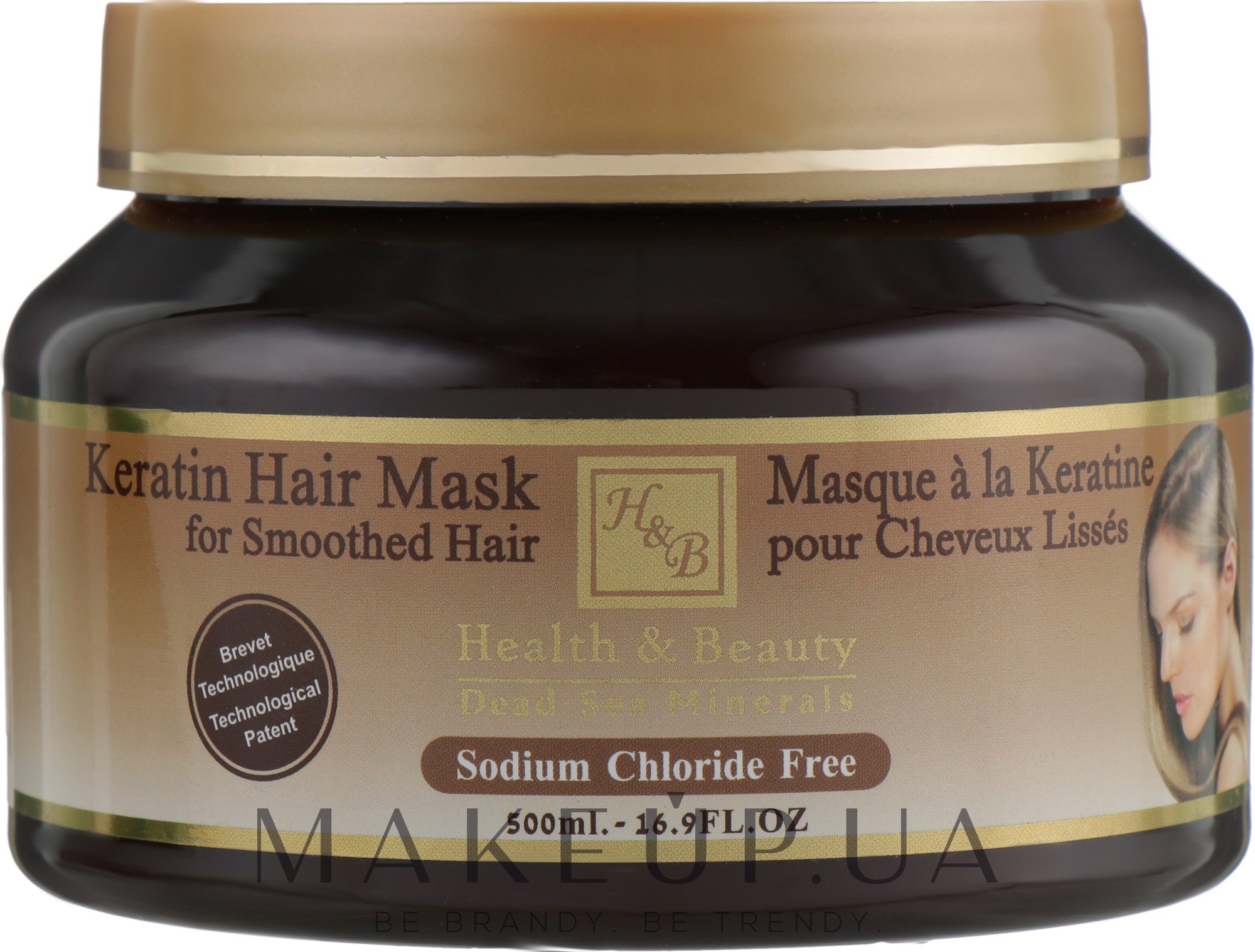 Маска с кератином для волос после термического воздействия - Health And Beauty Keratin Hair Mask — фото 500ml
