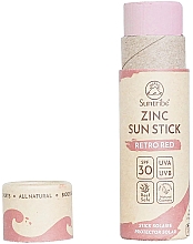 Солнцезащитный стик для лица и тела - Suntribe All Natural Zinc Sun Stick SPF30 Retro Red — фото N2