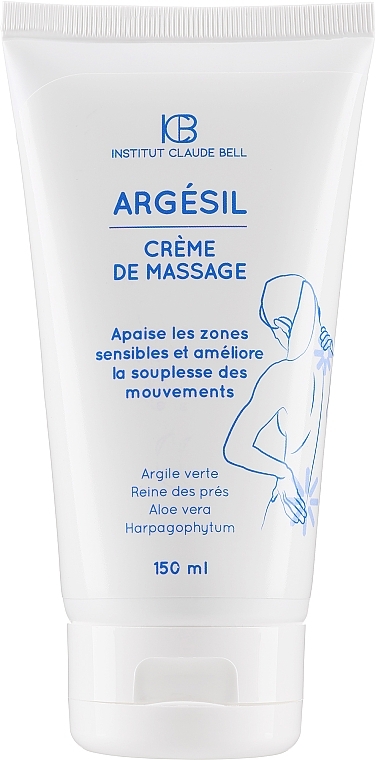 Массажный крем для тела - Institut Claude Bell Argesil Massage Body Cream — фото N1
