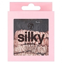 Набір резинок для волосся, 6 шт. - W7 Cosmetics Silky Knots Skinny Silk Original — фото N1
