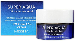 Духи, Парфюмерия, косметика Увлажняющий крем для лица - Missha Super Aqua Ultra Hyalron Cream (мини)