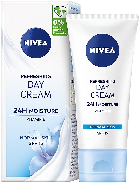 Освежающий дневной крем с SPF 15 "Интенсивное увлажнение 24 часа" - NIVEA Refreshing Day Cream