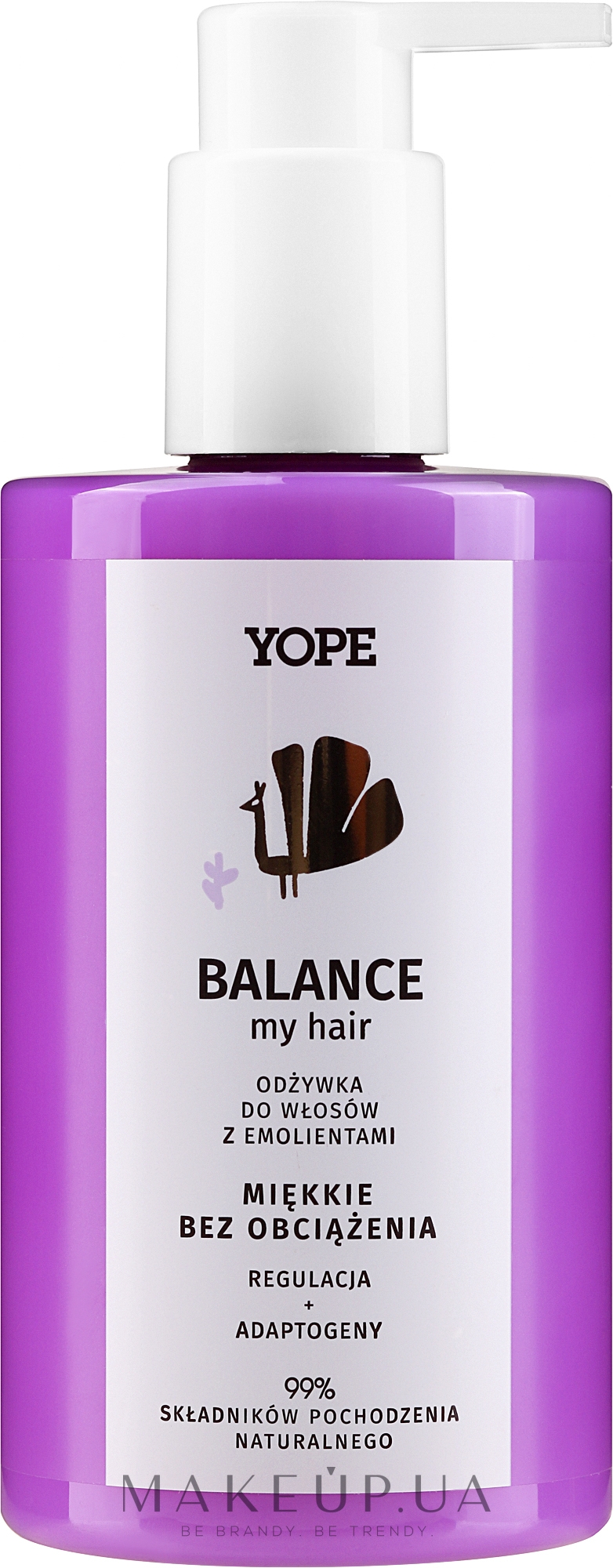 Кондиціонер для волосся з пом'якшувальними компонентами - Yope Balance — фото 300ml
