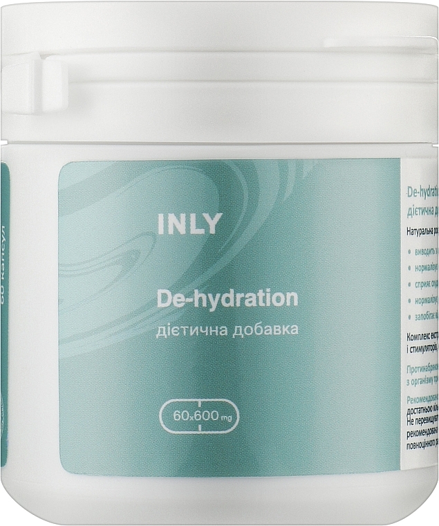 Дієтична добавка для схуднення й виведення рідини - INLY Home De-Hydration — фото N1