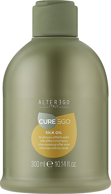 Шампунь для неслухняного і в'юнкого волосся - Alter Ego CureEgo Silk Oil Silk Effect Shampoo — фото N1
