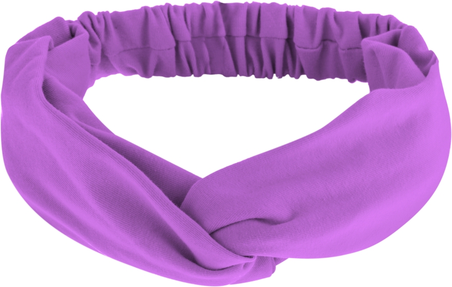 Повязка на голову, трикотаж переплет, сиреневая "Knit Twist" - MAKEUP Hair Accessories — фото N1