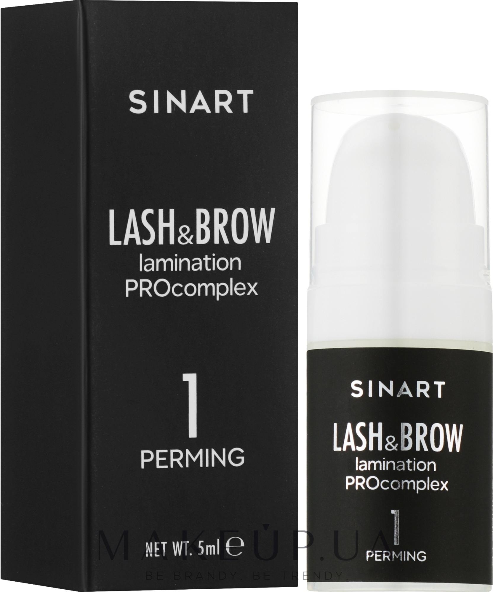 Засіб для ламінування вій і брів - Sinart Lash & Brow Lamination Procomplex 1 Perming — фото 5ml