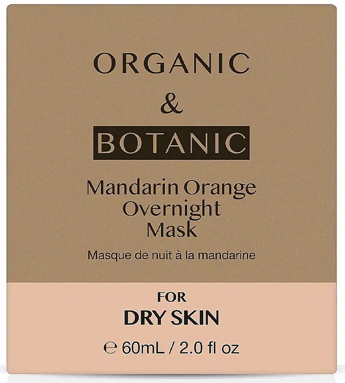 Нічна маска для сухої шкіри - Organic & Botanic Mandarin Orange Overnight Mask — фото N2