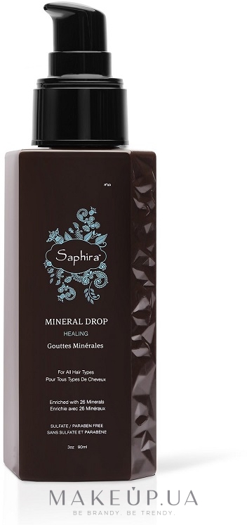 Мінеральна сироватка для волосся                   - Saphira Healing Mineral Drop — фото 90ml