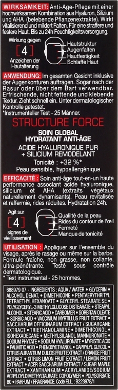 Флюїд для обличчя - Vichy Homme Structure Force Complete Anti-ageing Hydrating Moisturiser — фото N3