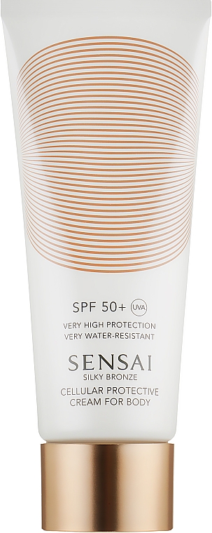 Сонцезахисний крем для тіла SPF50 - Sensai Silky Bronze Cellular Protective Cream For Body — фото N1
