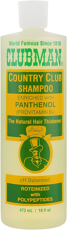 Шампунь с провитамином В5 - Clubman Pinaud Country Club Shampoo — фото N1