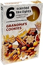 Чайні свічки "Бабусине печиво", 6 шт. - Admit Scented Tea Light Grandmas Cookies — фото N1