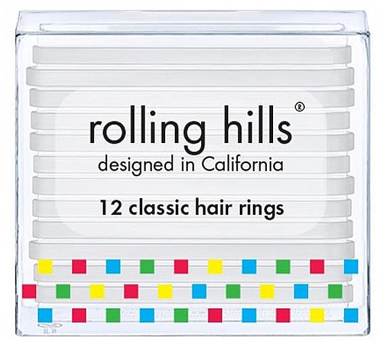 Набор резинок для волос - Rolling Hills Classic Hair Rings Transparent — фото N1