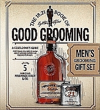 УЦЕНКА Набор - 18.21 Man Made Book Of Good Grooming Gift Set Volume 5 Noble Oud (wash/532ml + oil/60ml) * — фото N1