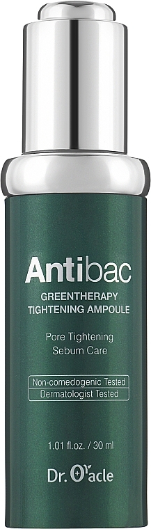 Сироватка для обличчя антибактеріальна - Dr. Oracle Antibac Green Therapy Tightening Ampoule — фото N1