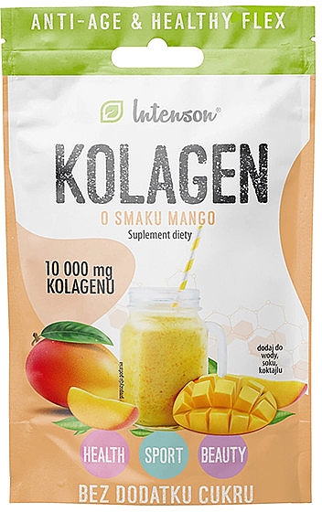 Харчова добавка "Колаген зі смаком манго" - Intenson Collagen Anti-Age & Healthy Flex — фото N1