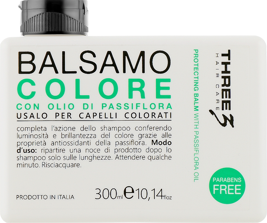 Бальзам для фарбованого волосся з олією пасифлори - Faipa Roma Three Color Balm — фото N1