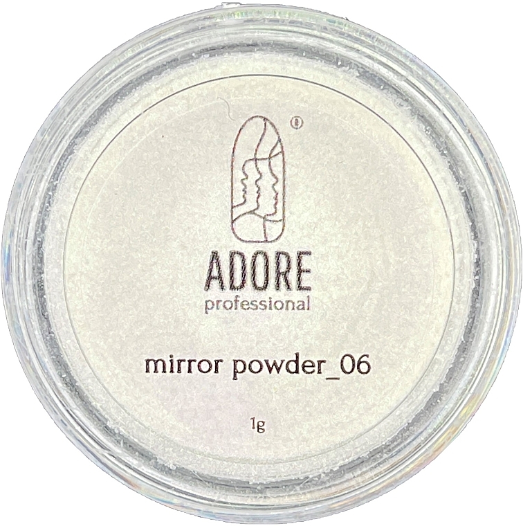 Дзеркальна пудра для нігтів - Adore Professional Mirror Chrome Powder — фото N1