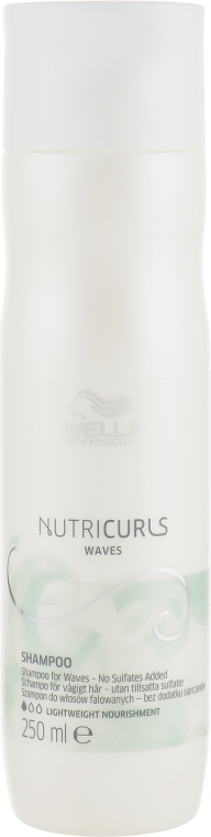 Безсульфатний шампунь для хвилястого волосся - Wella Professionals Nutricurls Waves Shampoo — фото N1