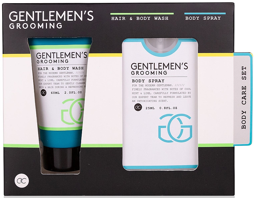 Набор - Accentra Gentlemen's Grooming Body Set (sh/gel/60ml + b/spray/25ml) — фото N1