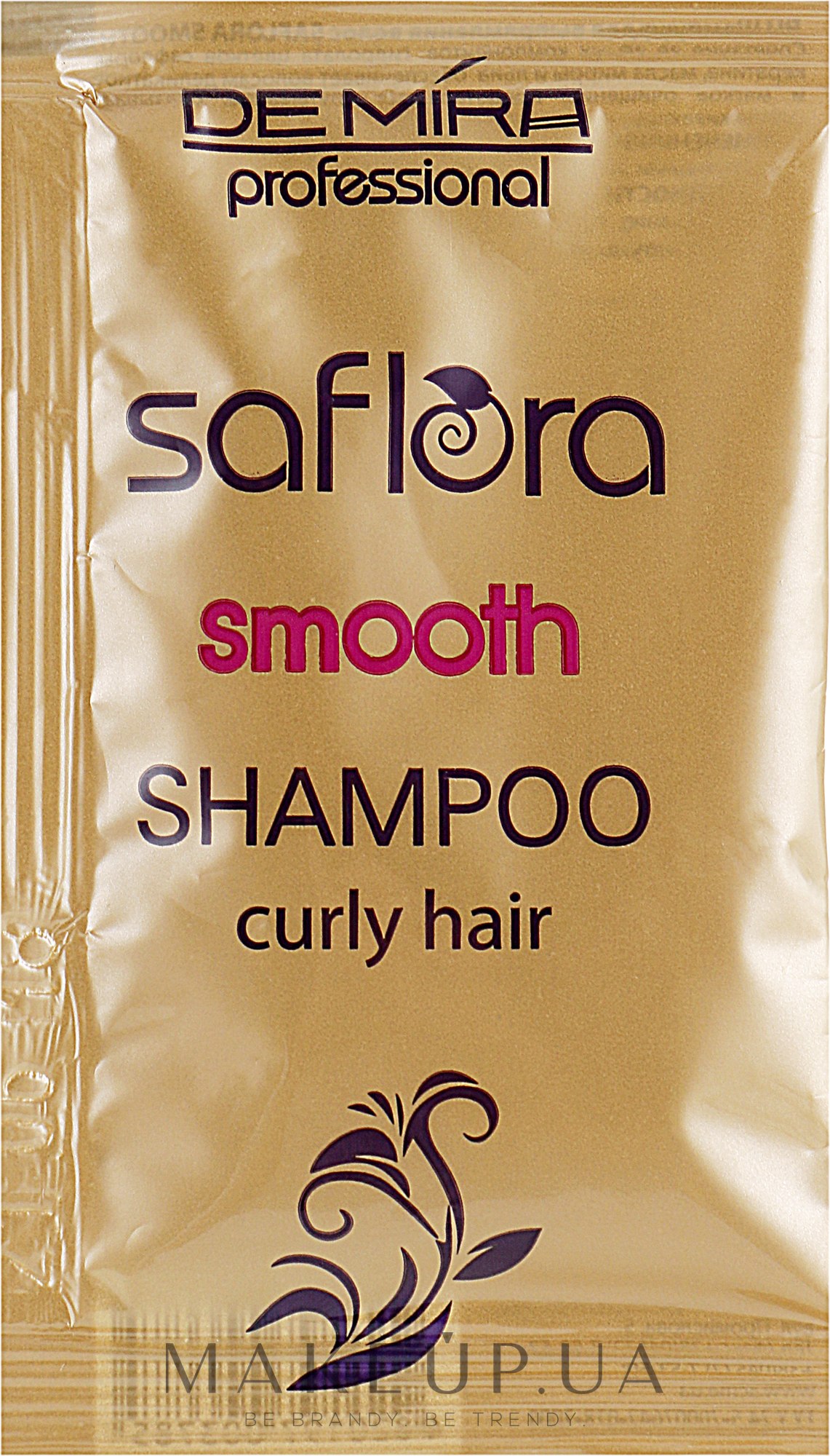 Шампунь для выпрямления волос - Demira Professional Saflora Smooth (пробник) — фото 15ml