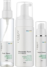 Набір для догляду за "Молодою шкірою обличчя" - Chaban Natural Cosmetics (foam/150ml + cr/30ml + tonic/100ml) — фото N1