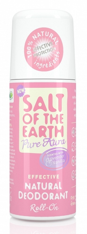 Натуральный шариковый дезодорант - Salt of the Earth Lavender And Vanilla Natural Roll-On Deodorant — фото N1