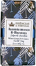 Духи, Парфюмерия, косметика Натуральное мыло "Хлопок и ваниль" - Essencias De Portugal White Cotton & Vanilla Sunted Soap