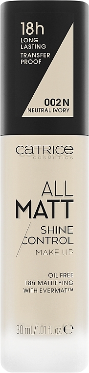 Тональная основа - Catrice All Matt Shine Control Make Up