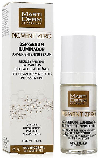 Депігментувальна сироватка для обличчя - MartiDerm Pigment Zero DSP-Serum Iluminador — фото N2