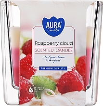 Парфумерія, косметика Ароматична тришарова свічка у склянці "Малинова хмара" - Bispol Scented Candle Raspberry Cloud