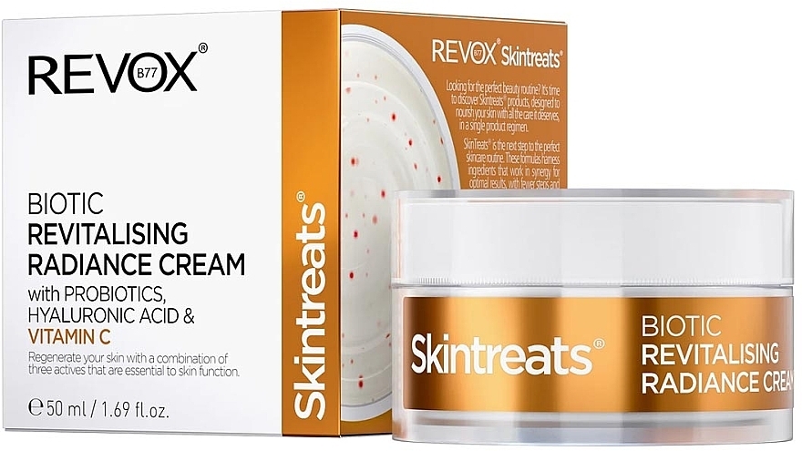 Осветляющий и восстанавливающий крем для лица - Revox Skintreats Biotic Brightening And Revitalizing Cream — фото N1