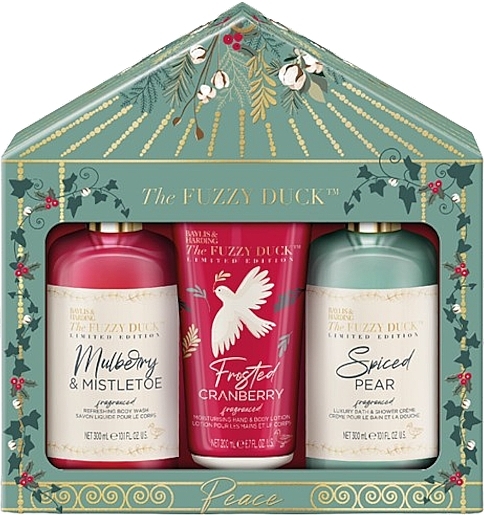 Набор - Baylis & Harding The Fuzzy Duck Winter Wonderland Festive Luxury Body Care Gift Set (sh/gel/300ml + lot/200ml + sh/cr/300ml) — фото N1