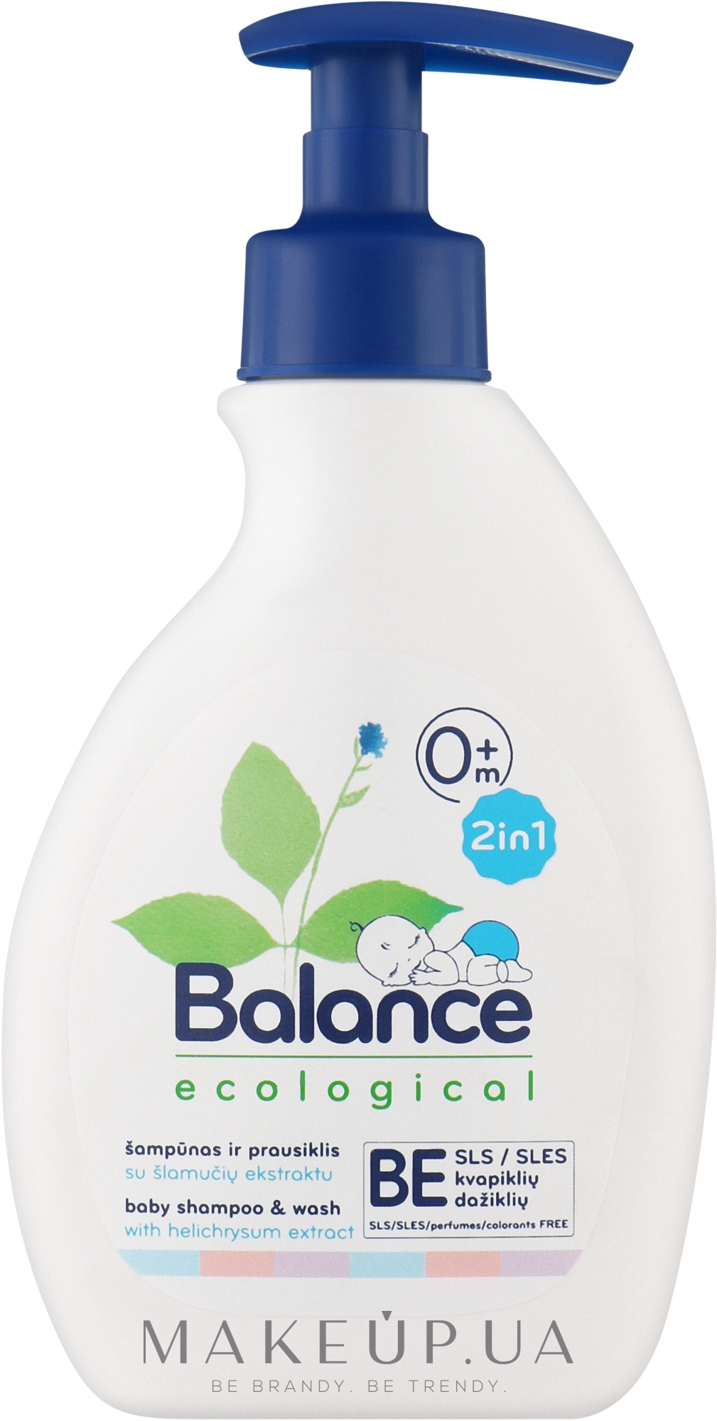 Шампунь-гель дитячий 2 в 1 - Balance Ecological Body Shampoo&Wash — фото 240ml