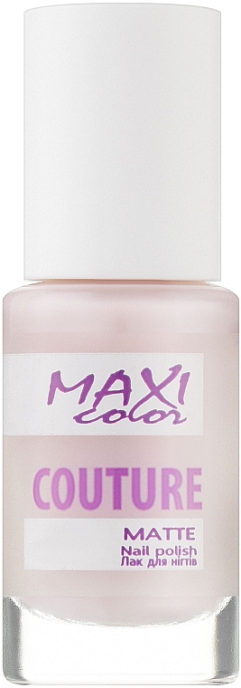 Лак для ногтей - Maxi Color Couture Matte — фото N1