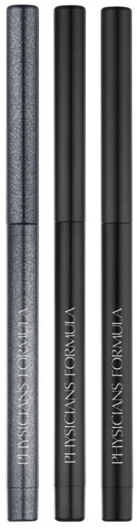 Набор водостойких гелевых карандашей с тремя финишами - Physicians Formula Eye Booster Gel Eyeliner Trio Black (eyeliner/3*0.37g) — фото N2