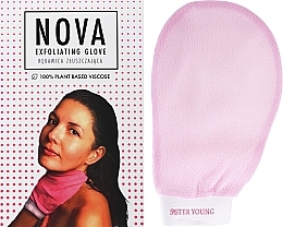 Отшелушивающая пилинг-перчатка для тела, розовая - Sister Young Exfoliating Glove Pink — фото N2