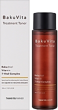 Зволожувальний тонер з бакучіолом і вітамінами C та E - Thank You Farmer BaKuVita Treatment Toner — фото N2