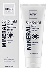 Сонцезахисний крем на мінеральній основі - Obagi Medical Sun Shield Mineral Broad Spectrum SPF 50 — фото N2