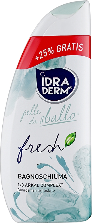 Гель для душу й піна для ванни 2в1 - Idraderm Fresh Shower Gel & Bath Foam