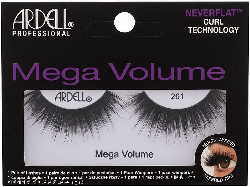 Накладные ресницы - Ardell Mega Volume 261 Black — фото N1