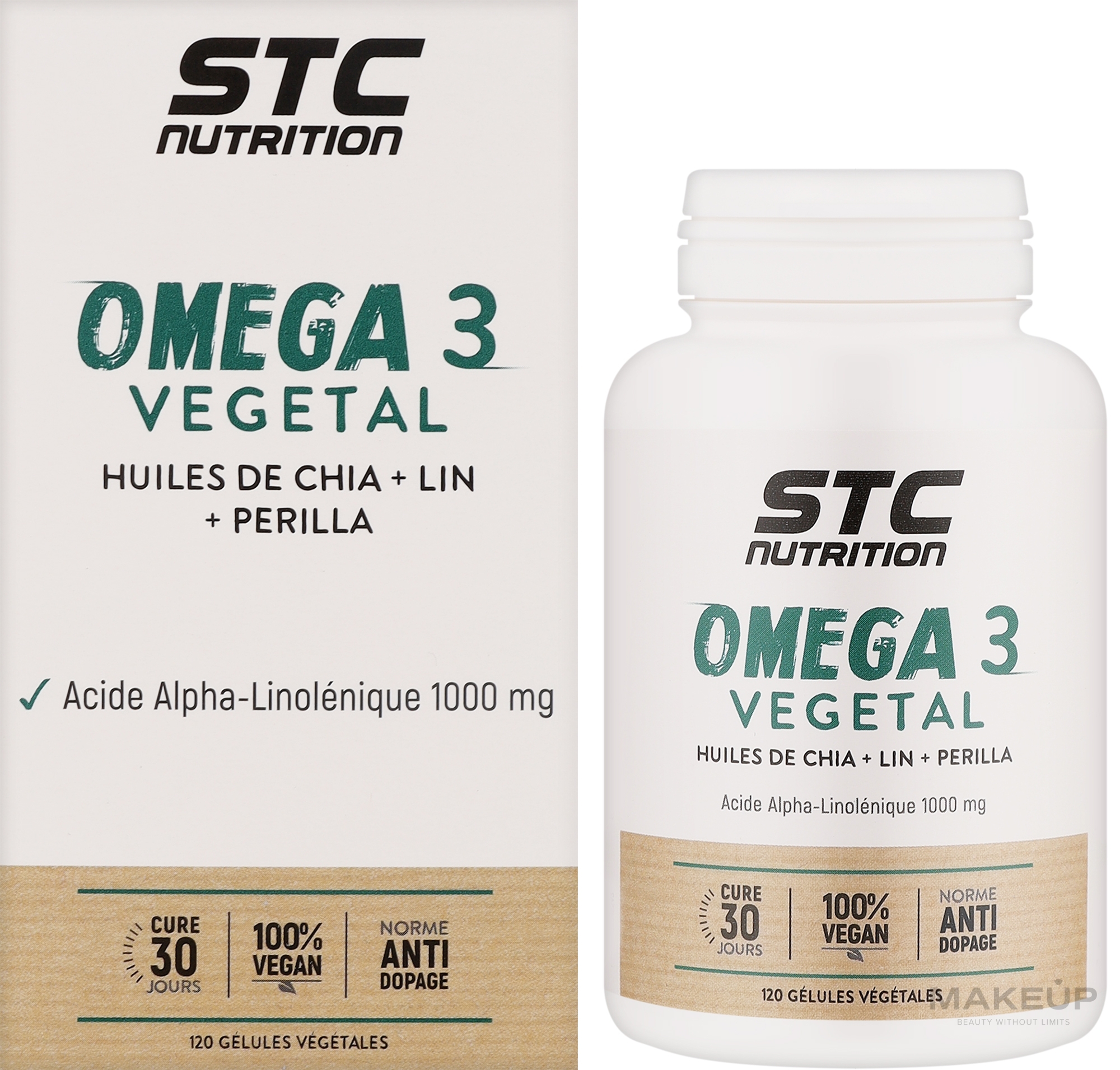 Пищевая добавка "Комплекс растительных масел Омега 3" - STC Nutrition Omega 3 Vegetal — фото 120шт