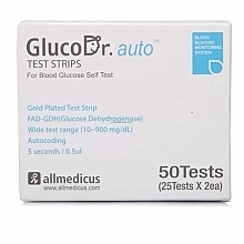 Тест-полоски для измерения уровня глюкозы - Gluco Dr — фото N1