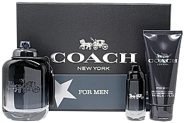 Парфумерія, косметика Coach For Men - Набір (edt/100ml + edt/mini/15ml + sh/gel/100ml)