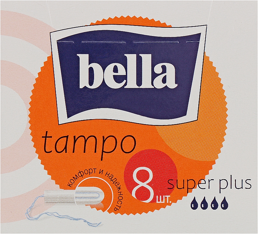 Гігієнічні тампони Tampo Premium Comfort Super Plus, 8 шт. - Bella