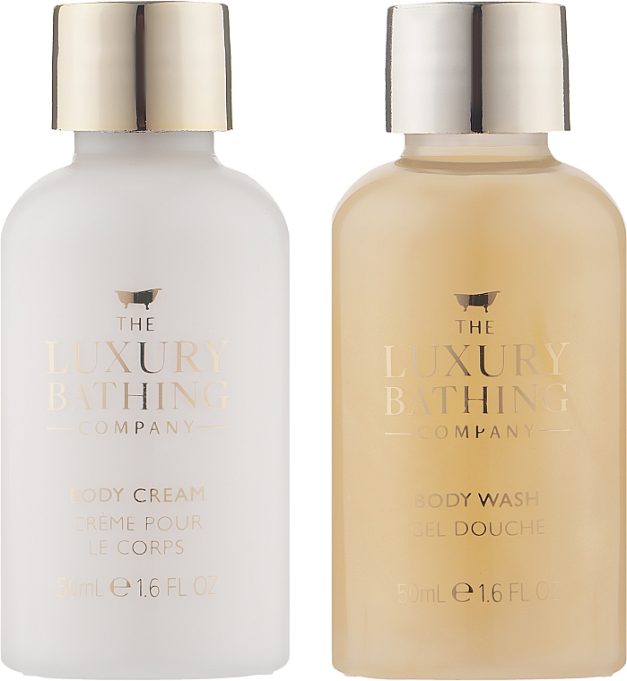 Набор - Grace Cole The Luxury Bathing Bergamot Ginger & Lemongrass Star Struck (cr/50 ml + sh/gel/50 ml) — фото N2