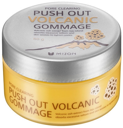 Гоммаж с пеплом вулкана от черных точек - Mizon Push Out Volcanic Gommage 