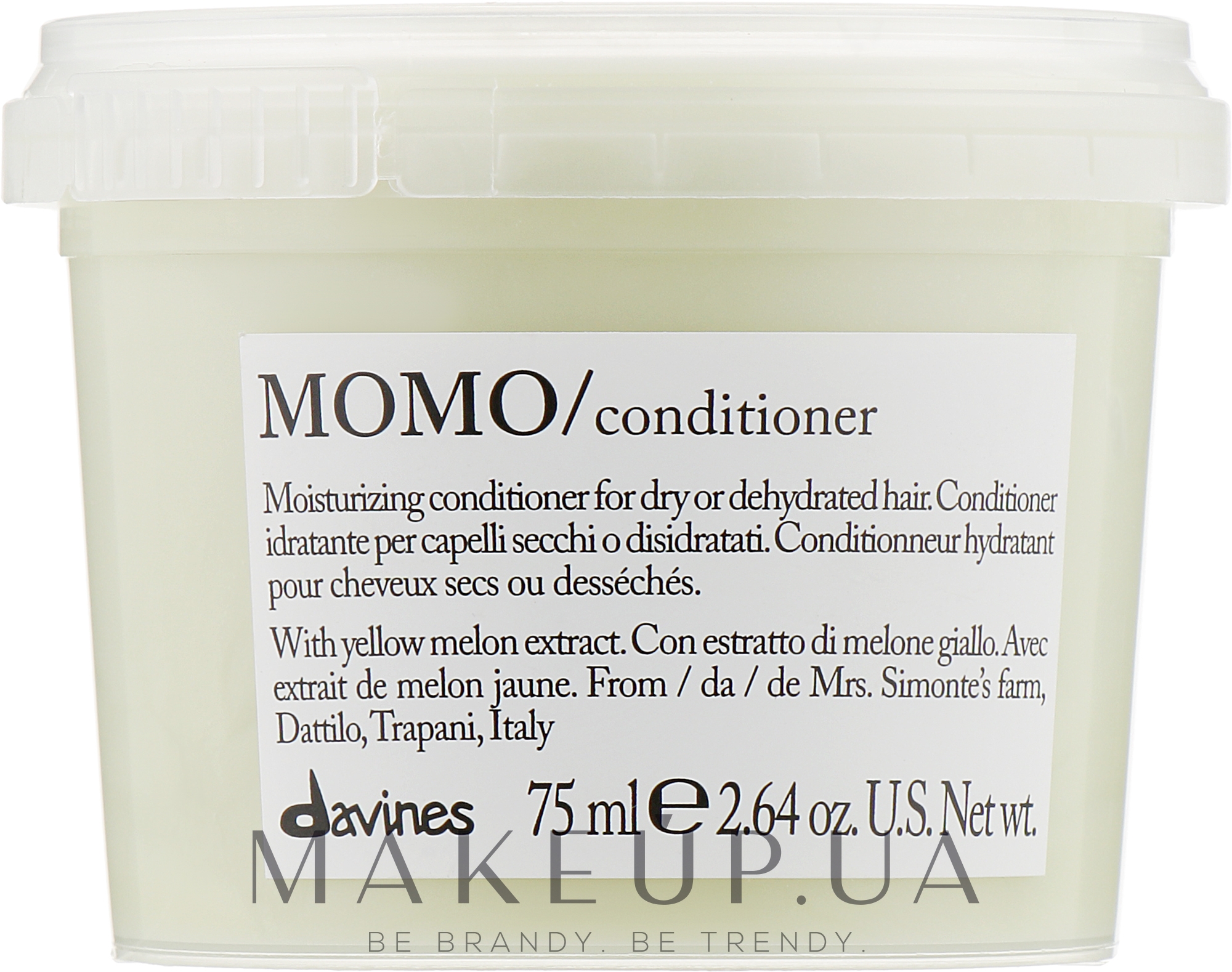 Зволожувальний кондиціонер для волосся - Davines Essential Haircare Momo Condicioner — фото 75ml